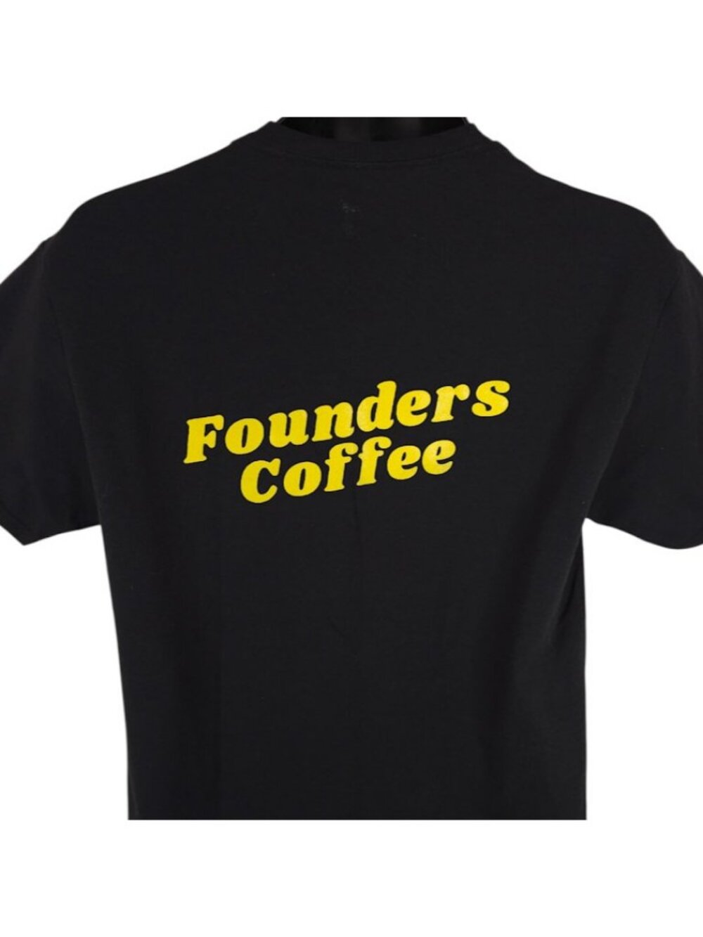 Founders Coffee T Shirt Mens Size Medium Black Las Vegas Snack Tee Made In USA